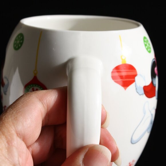 Vintage Mickey Mouse Santa Christmas Mug Enesco Large mug Holiday mug Disney - Picture 6 of 7